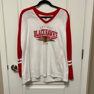Womens Blackhawks Long sleeve top 2X